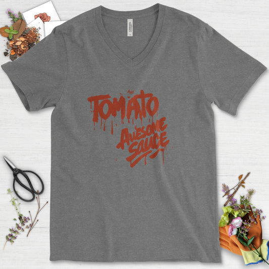 Tomato Awesome Sauce V-Neck
