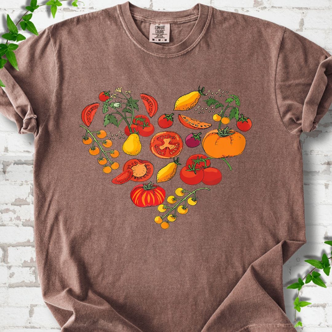 Tomato Love Vegetable Heart T-Shirt