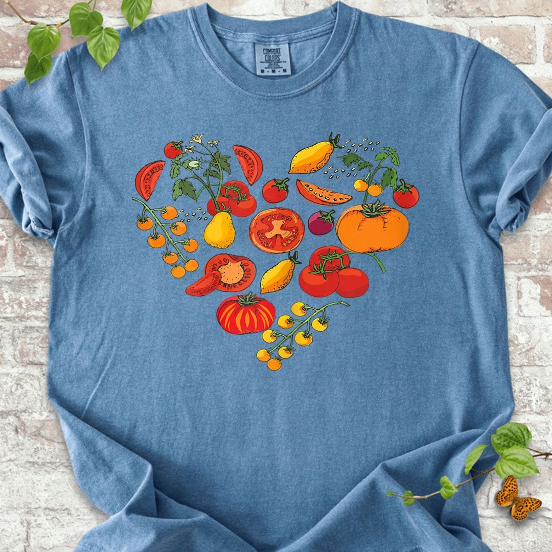 Tomato Love Vegetable Heart T-Shirt