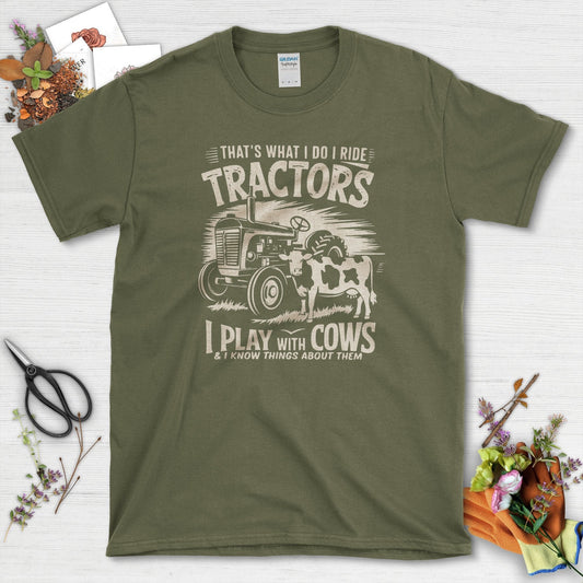Tractor Cows Fun T-Shirt