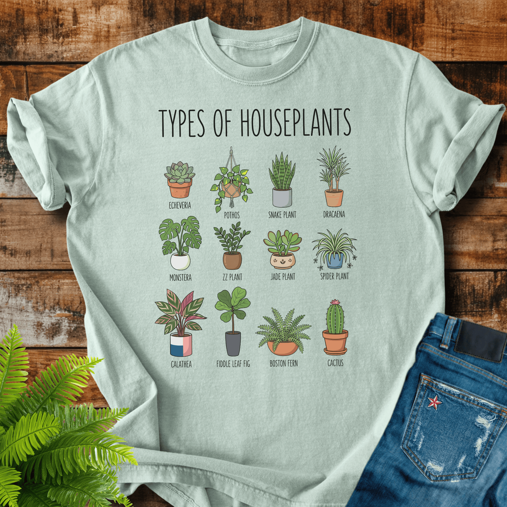 Types Houseplants T-shirt
