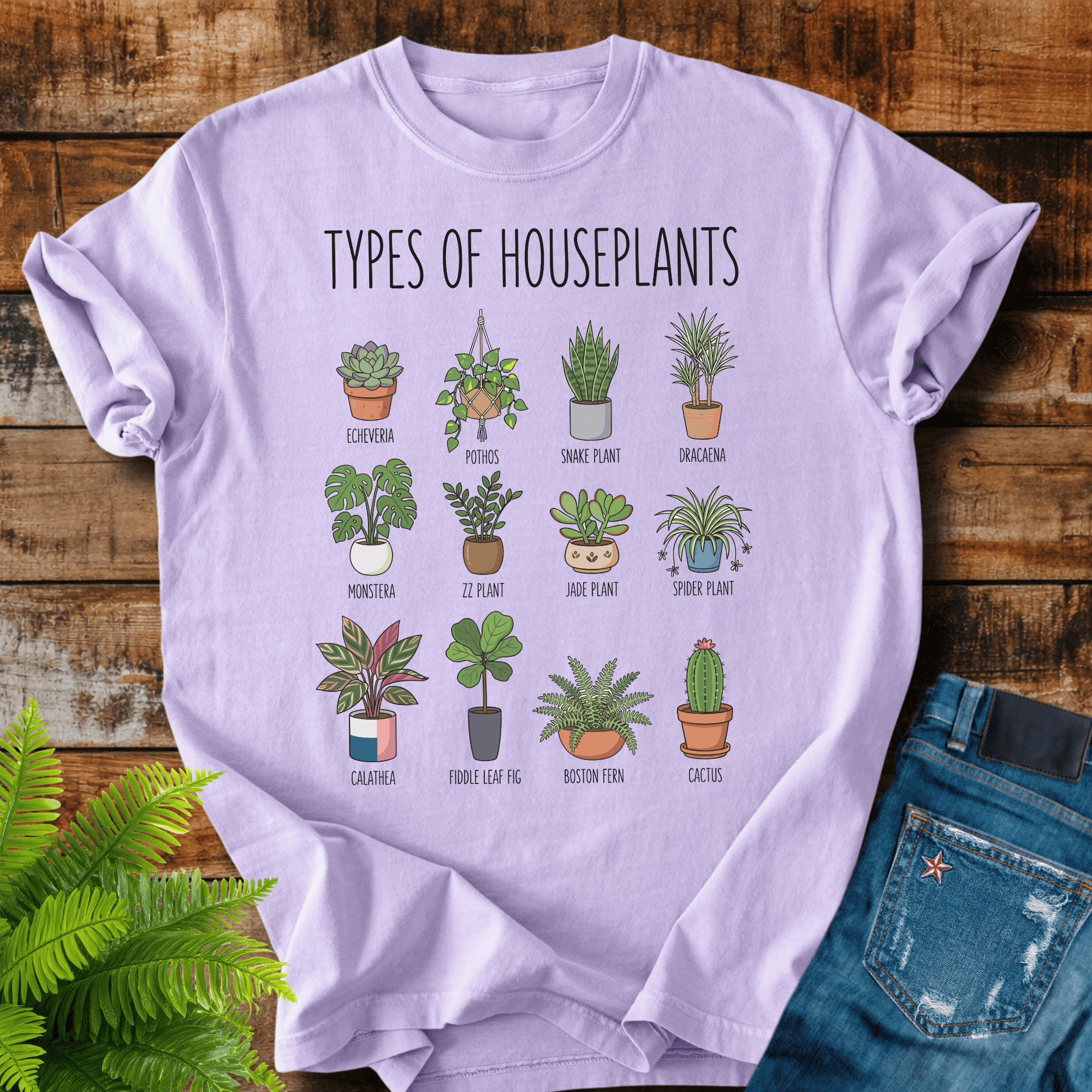 Types Houseplants T-shirt