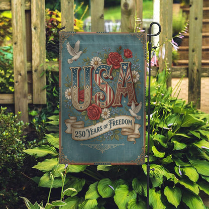 USA 250 Years of Freedom Garden Flag