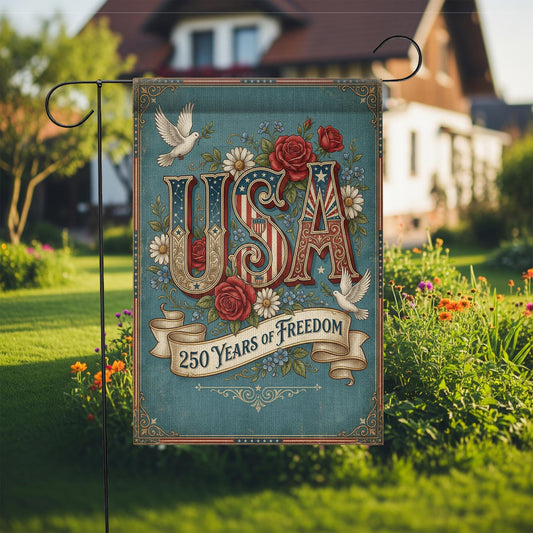 USA 250 Years of Freedom Garden Flag