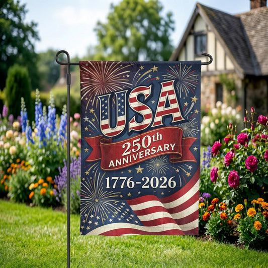 USA 250th Anniversary Garden Flag