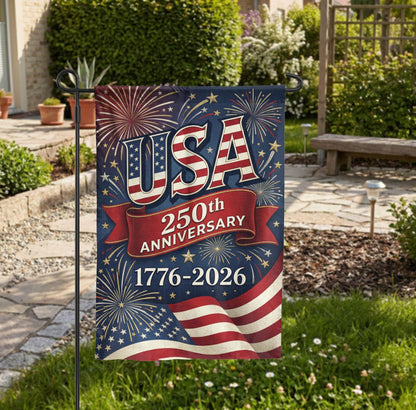 USA 250th Anniversary Garden Flag