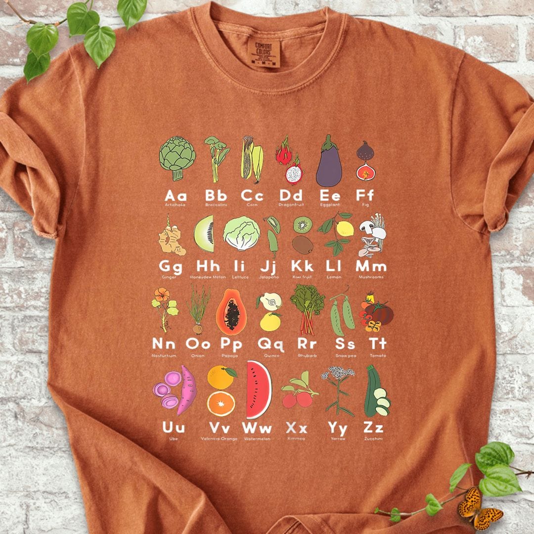 Vegetable Garden Alphabet T-Shirt