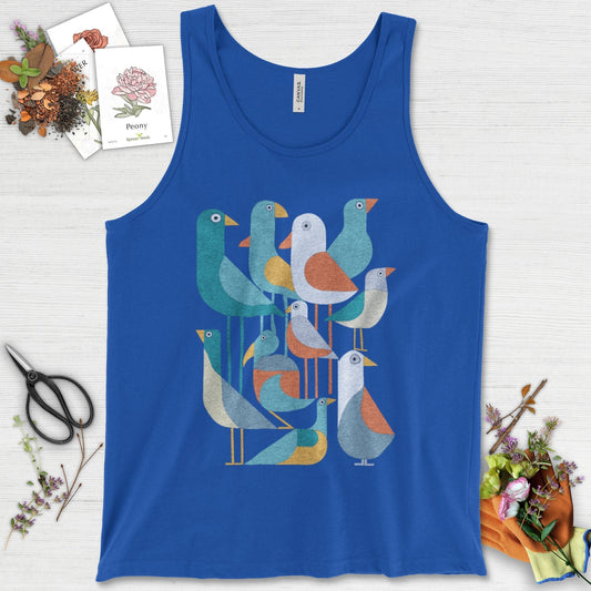 Vibrant Birds Garden Tank Top