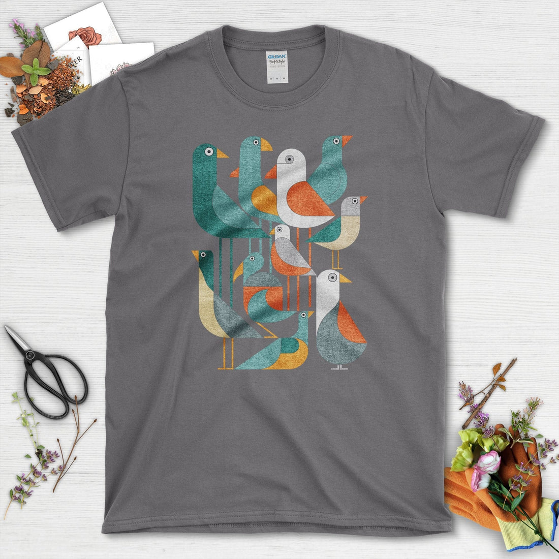 Vibrant Birds Garden Youth T-Shirt