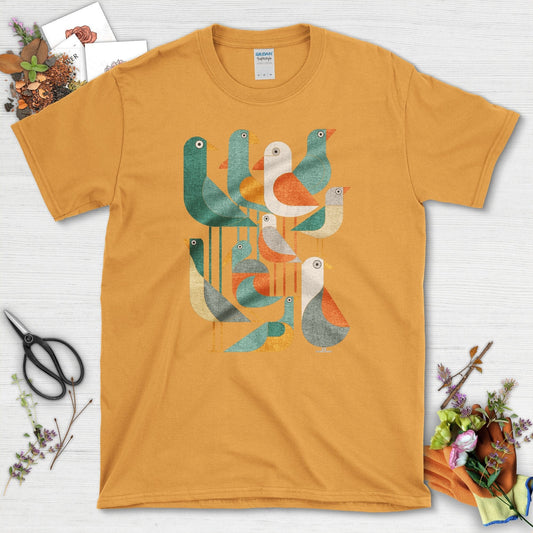 Vibrant Birds Garden Youth T-Shirt