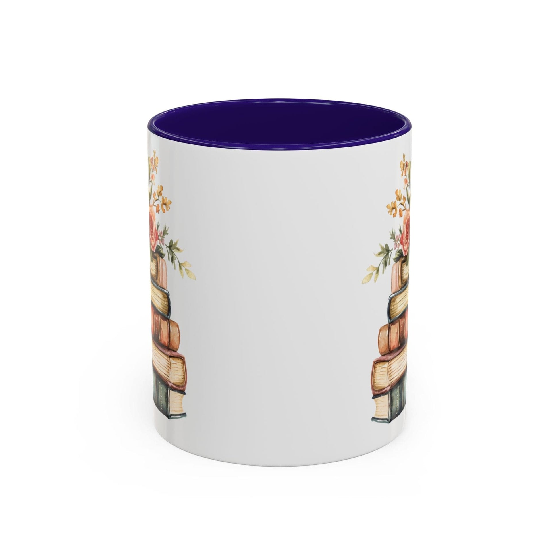 Vintage Books and Summer Flowers Mug (11/15oz)