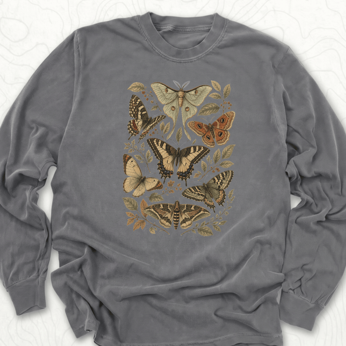Vintage Butterflies LS T-shirt