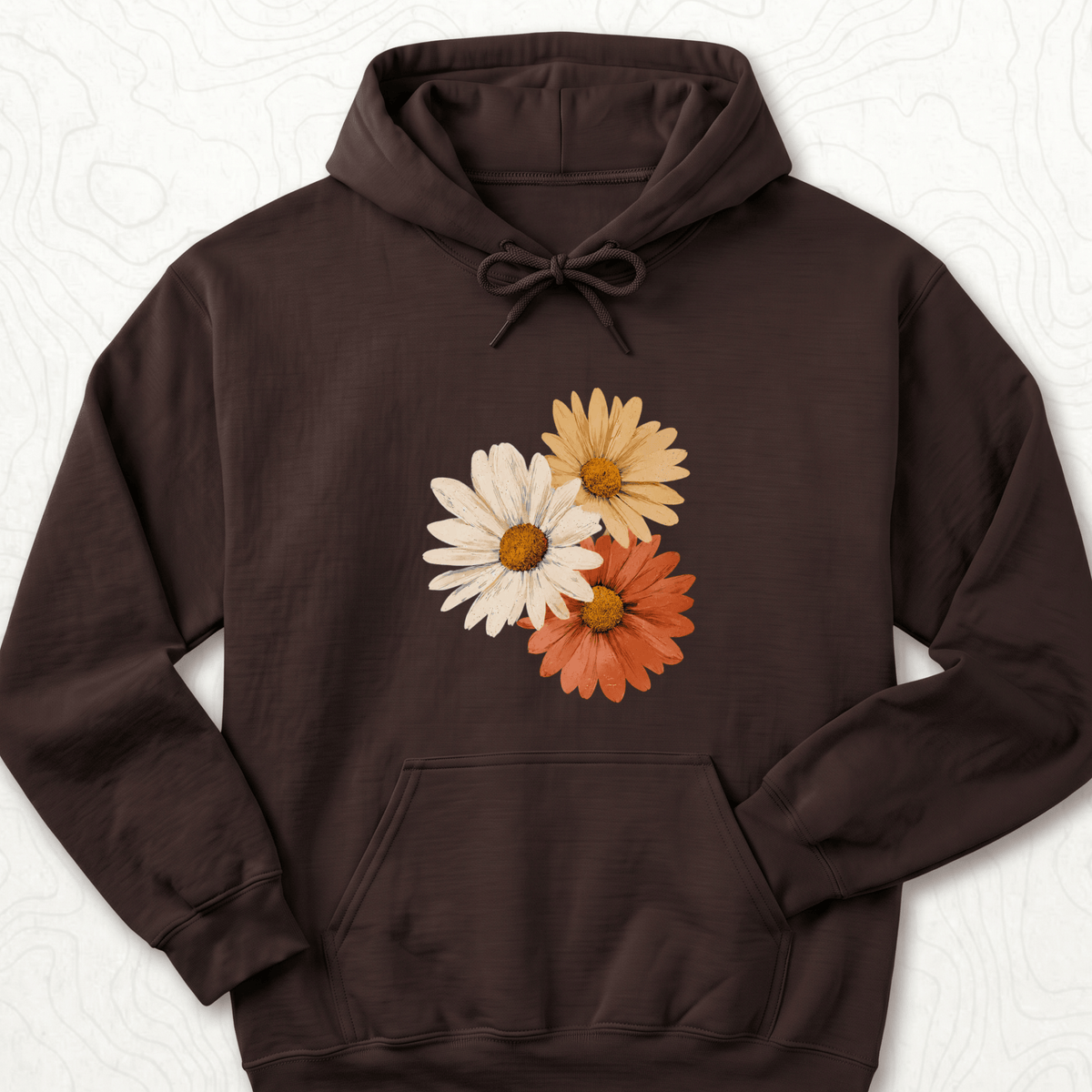 Vintage Daisy Trio Hoodie