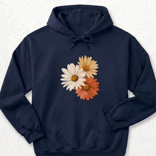 Vintage Daisy Trio Hoodie