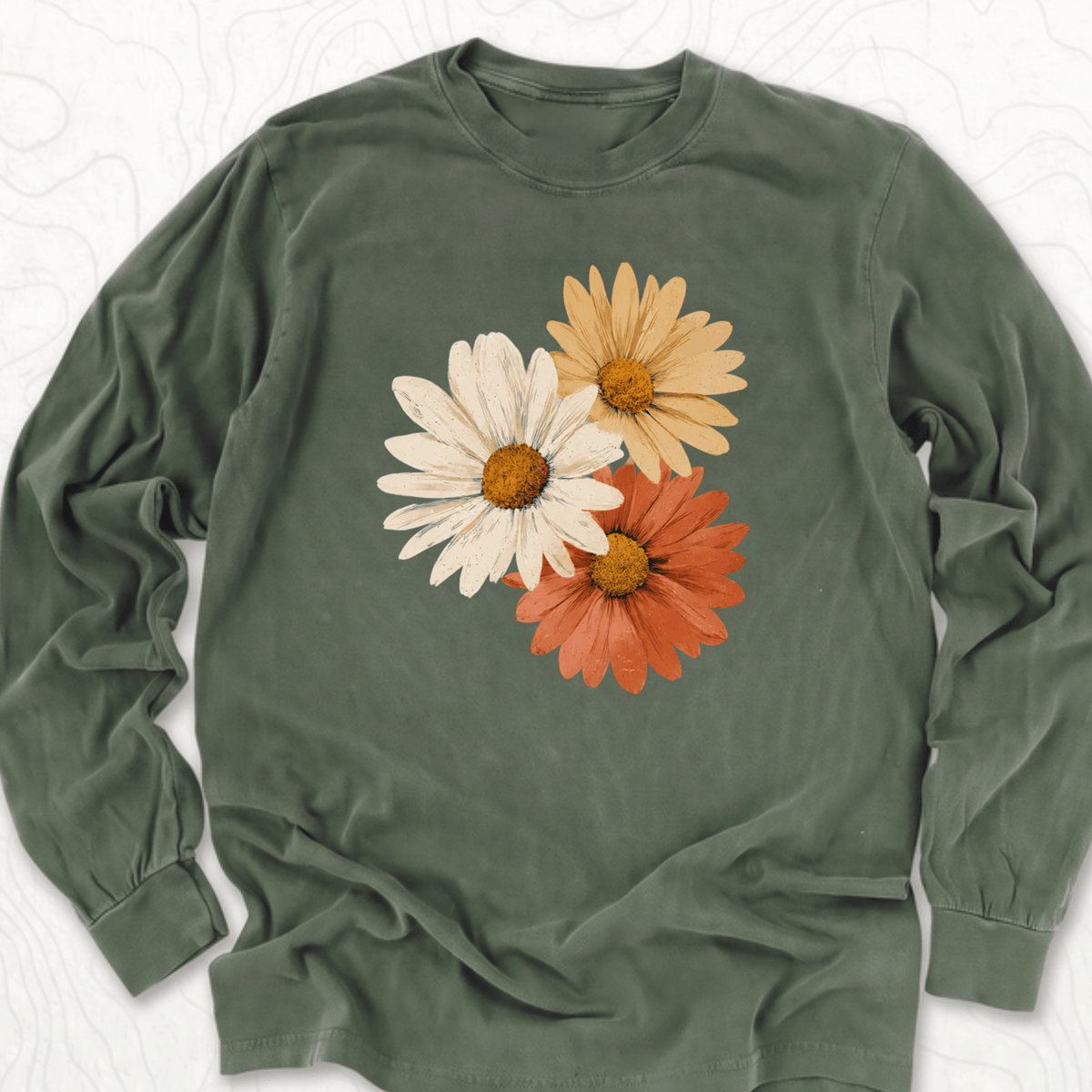 Vintage Daisy Trio LS T-shirt