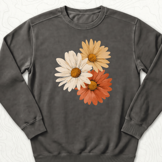 Vintage Daisy Trio Sweatshirt