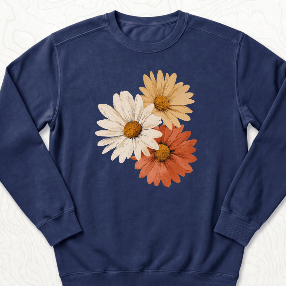 Vintage Daisy Trio Sweatshirt