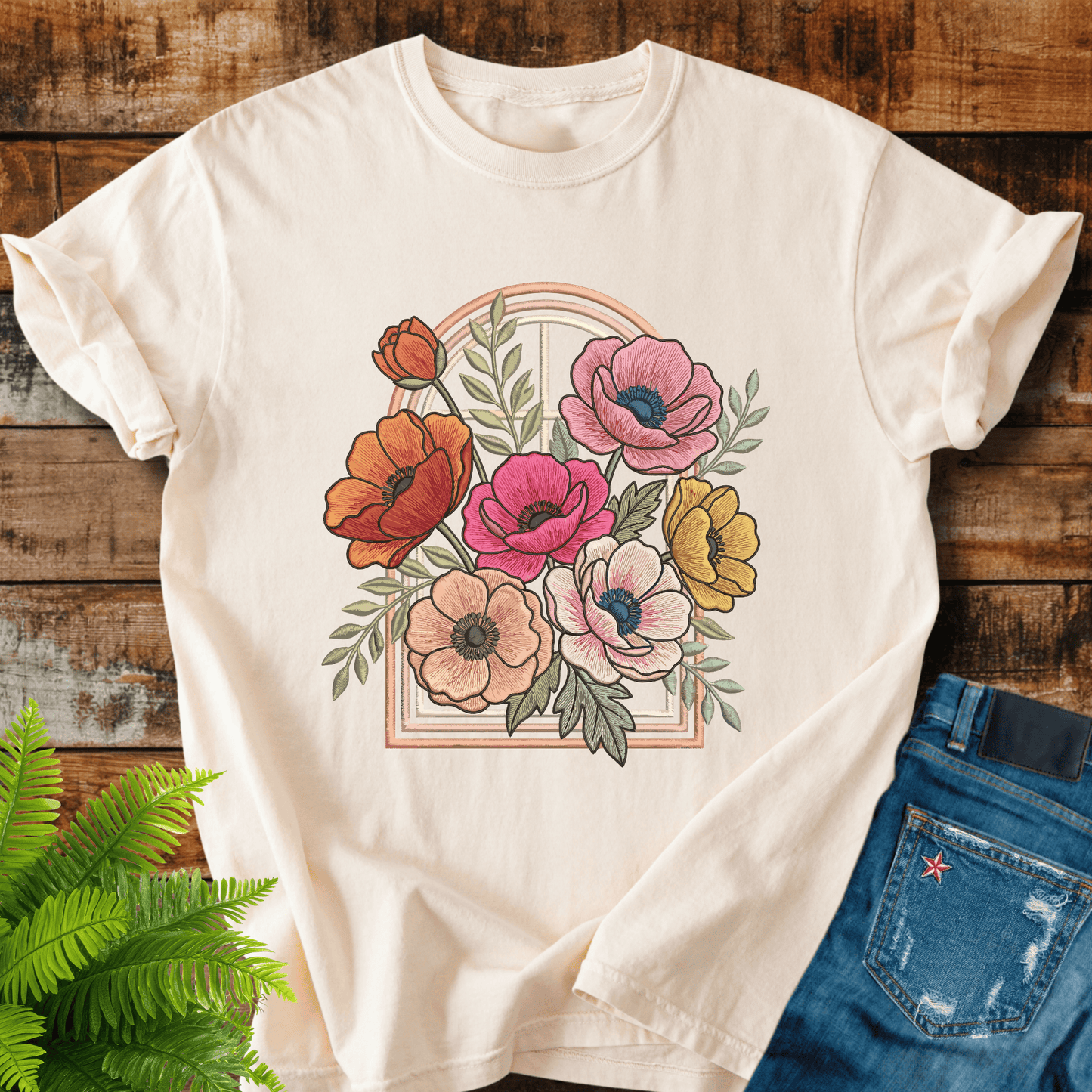 Vintage Floral Bouquet T-shirt