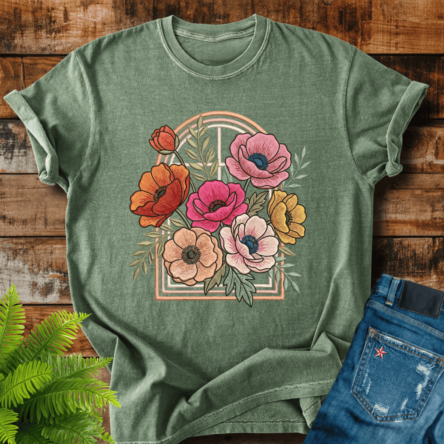 Vintage Floral Bouquet T-shirt