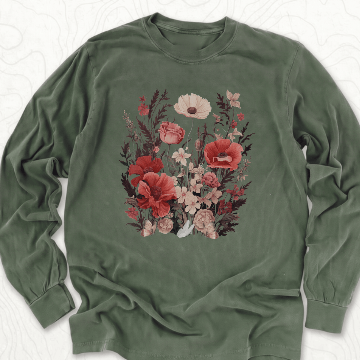 Vintage Wildflowers LS T-shirt