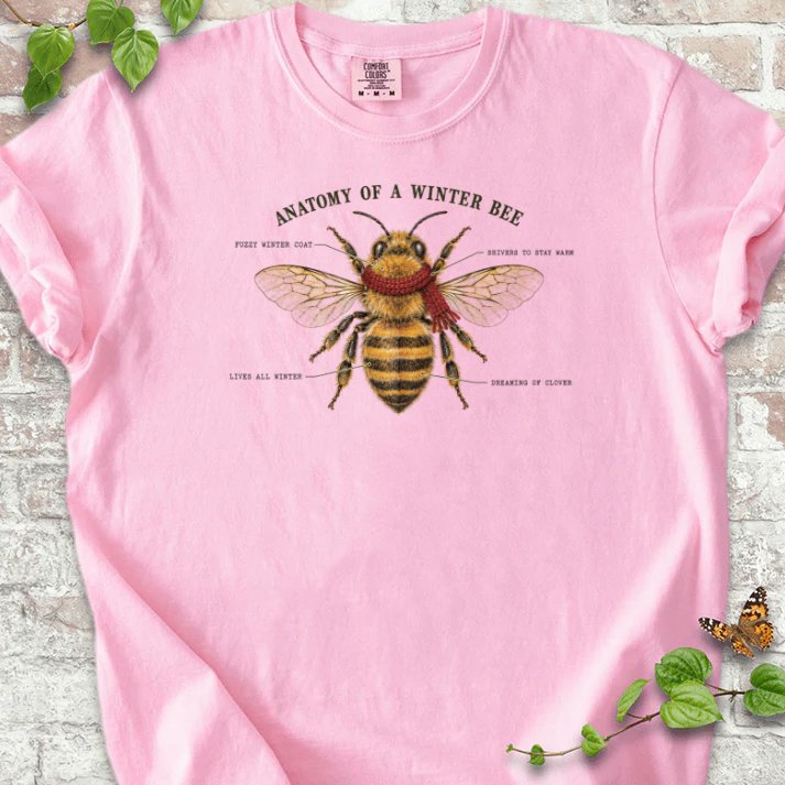 Vintage Winter Bee Anatomy Plate T-Shirt in Blossom – PlotlyGarden