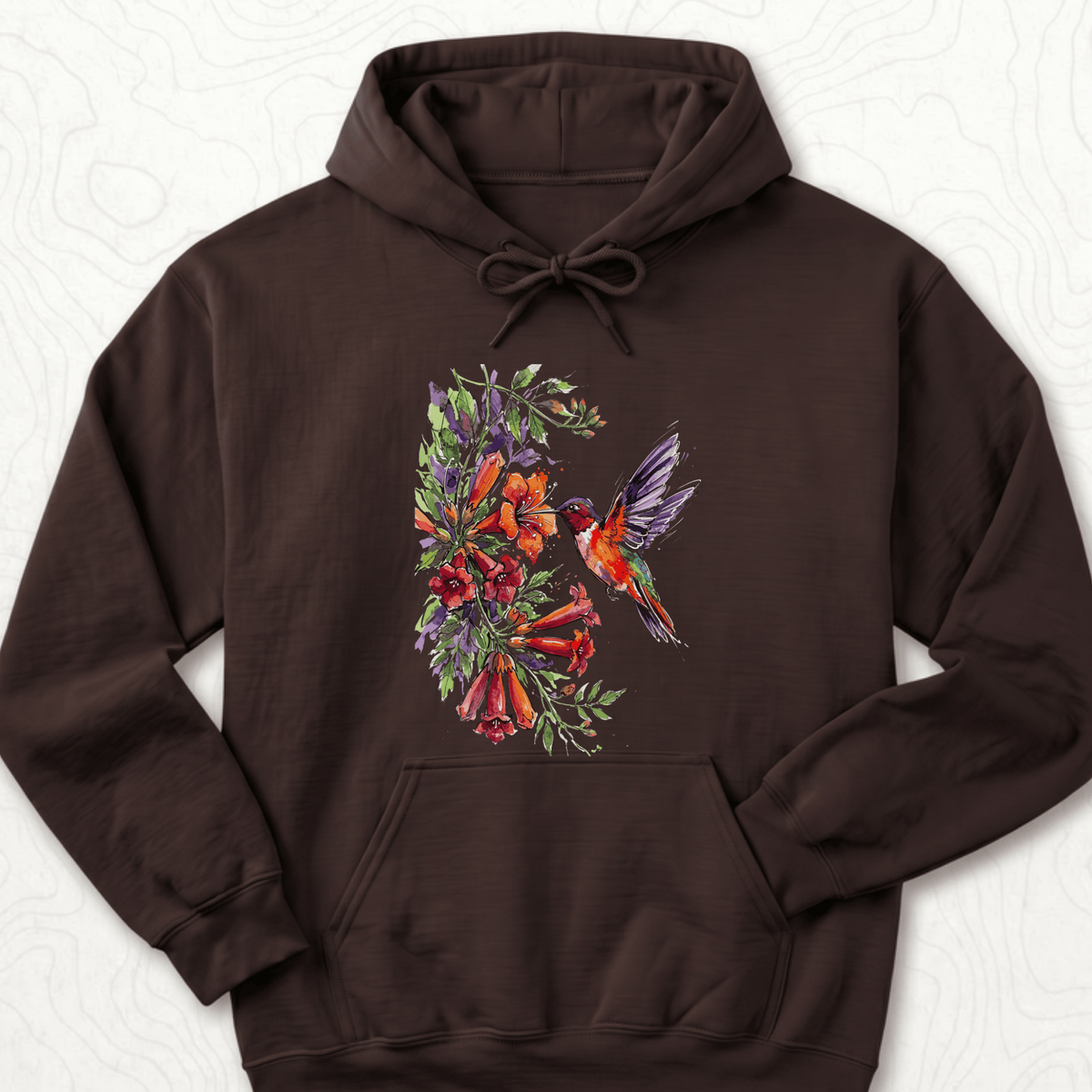 Watercolor Hummingbird Hoodie