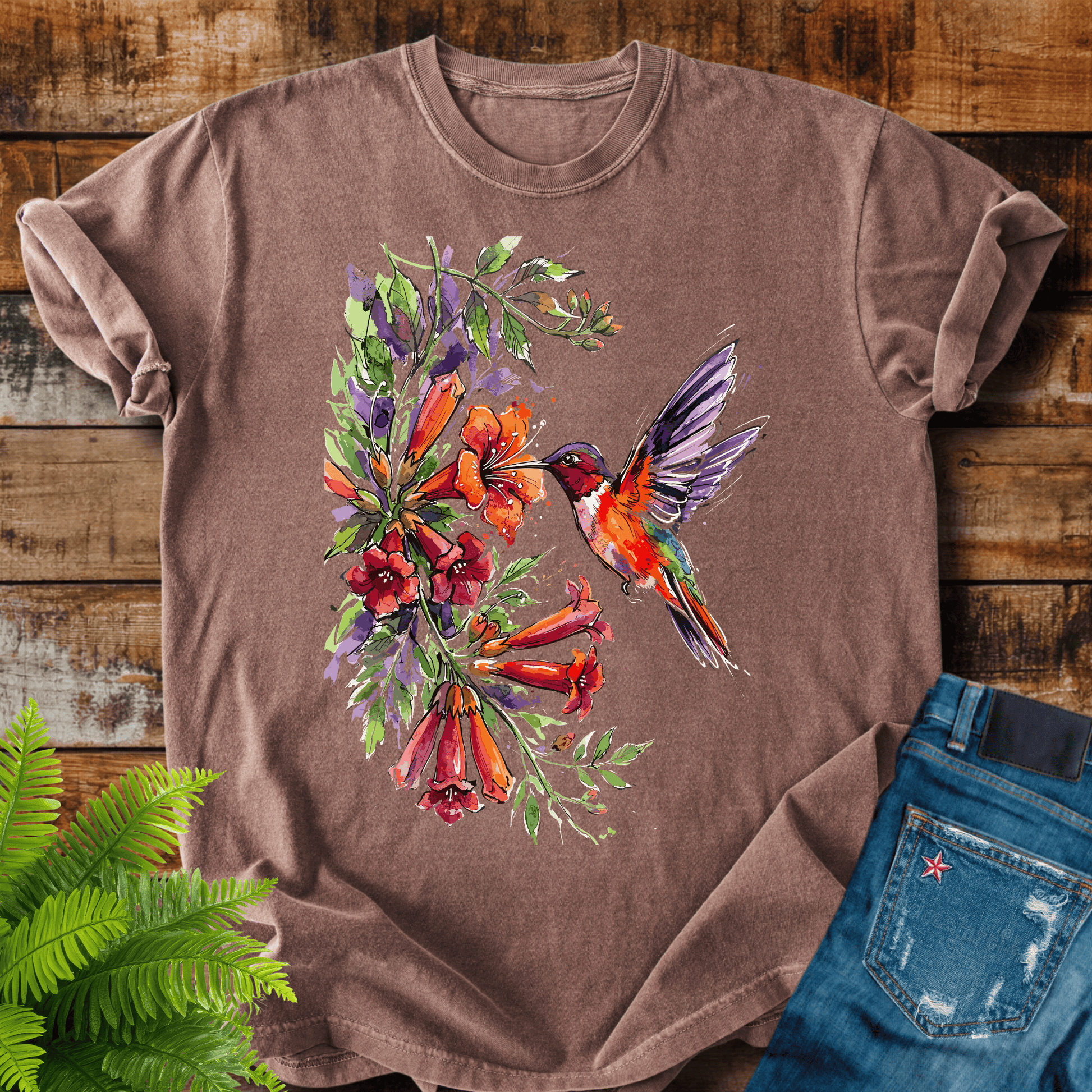 Watercolor Hummingbird T-shirt