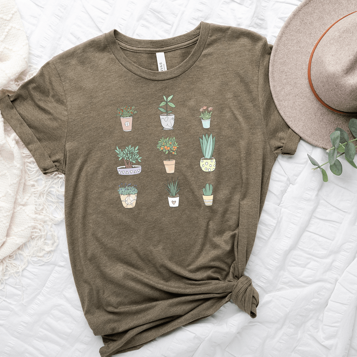 Watercolor Plants Unisex Tee