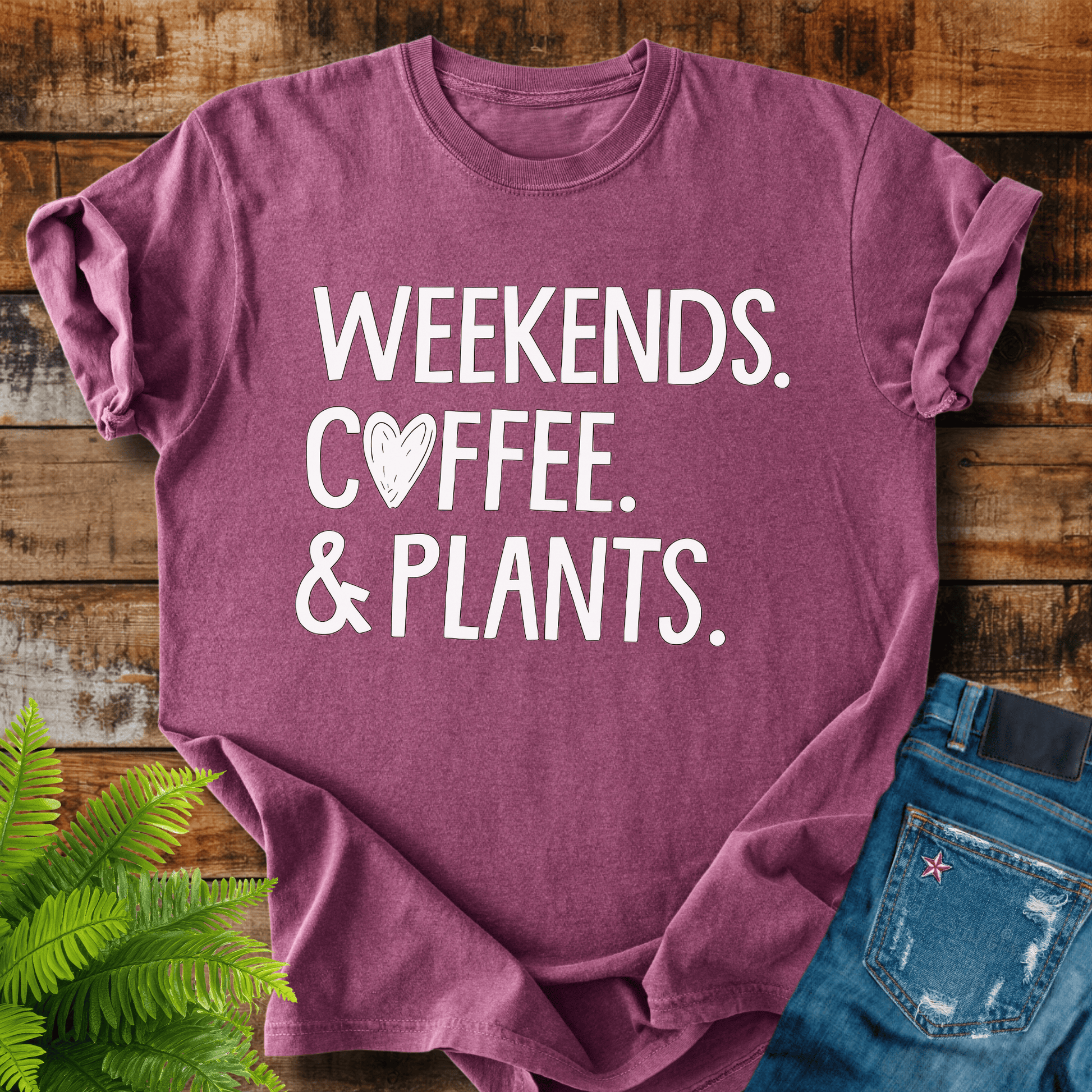Weekends Coffee Plants T-shirt
