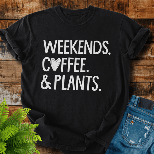 Weekends Coffee Plants T-shirt