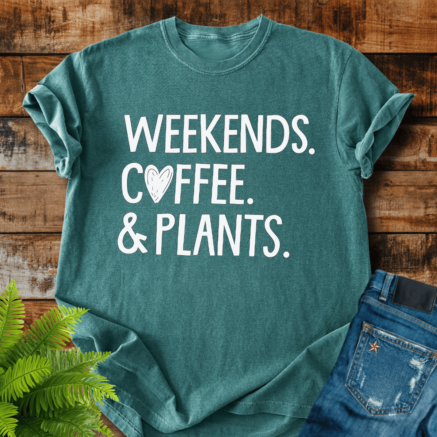 Weekends Coffee Plants T-shirt