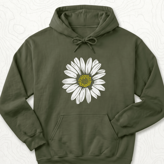 White Daisy Hoodie