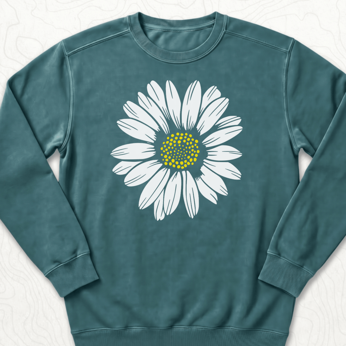 White Daisy Sweatshirt