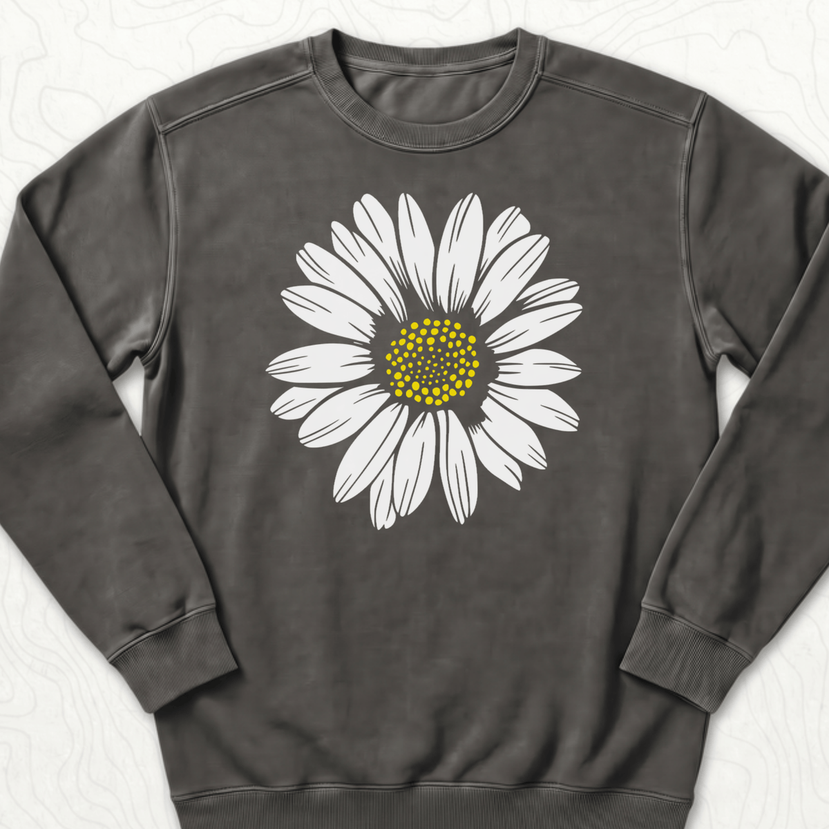 White Daisy Sweatshirt