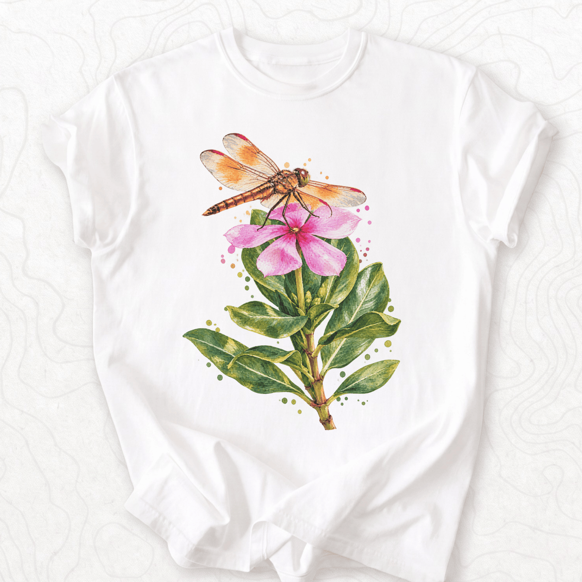 Dragonfly Flower T-shirt