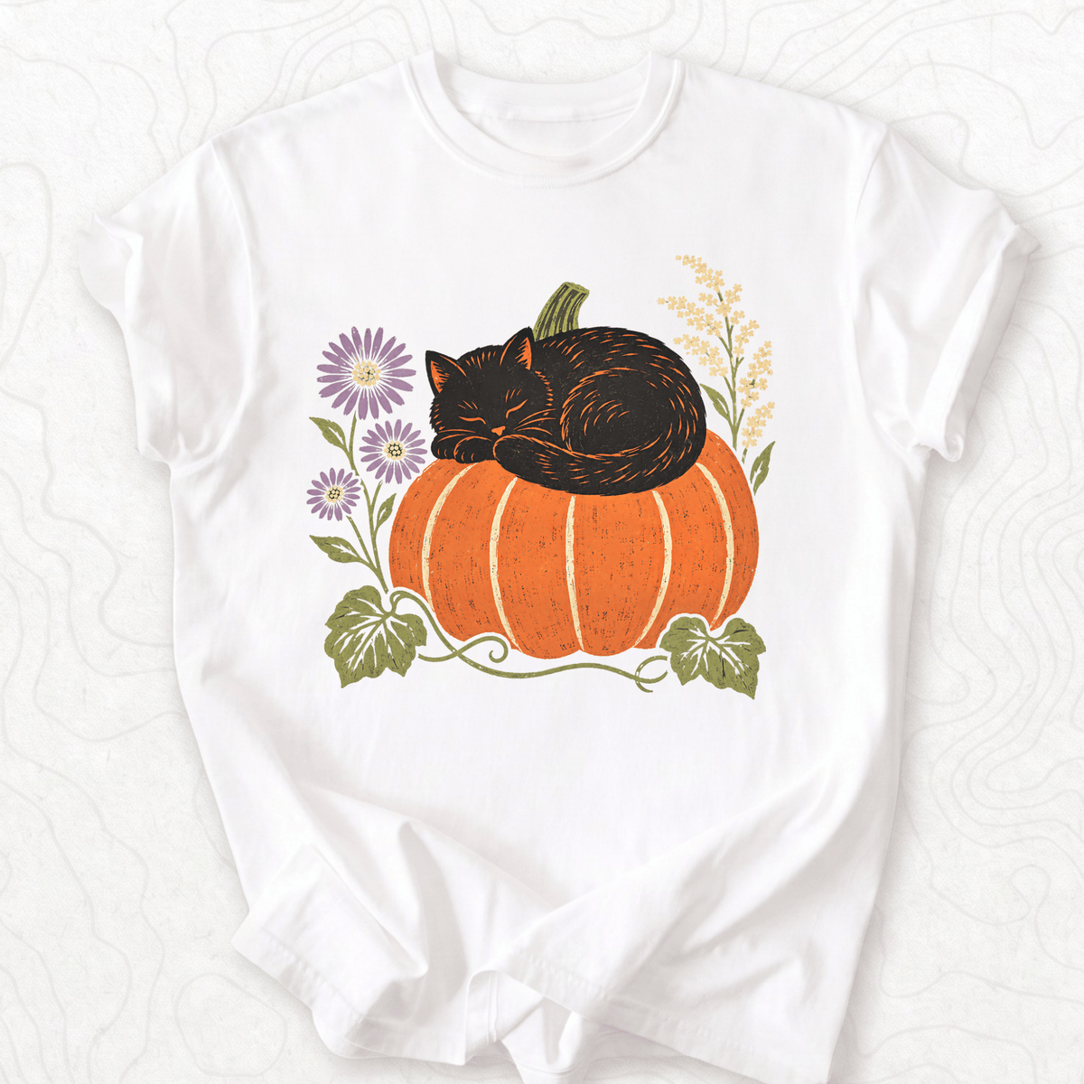 Pumpkin Cat T-shirt