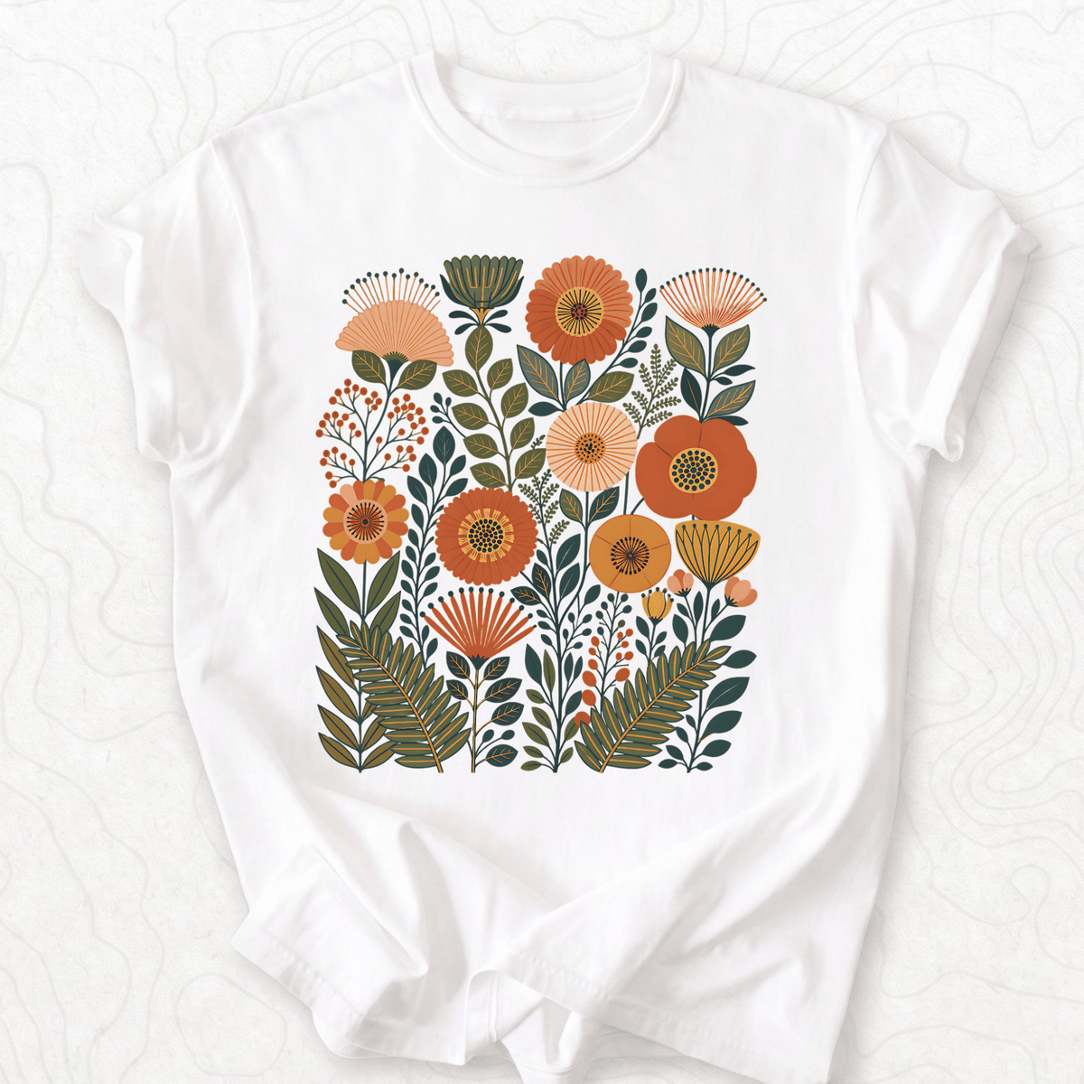 Retro Floral Bouquet T-shirt