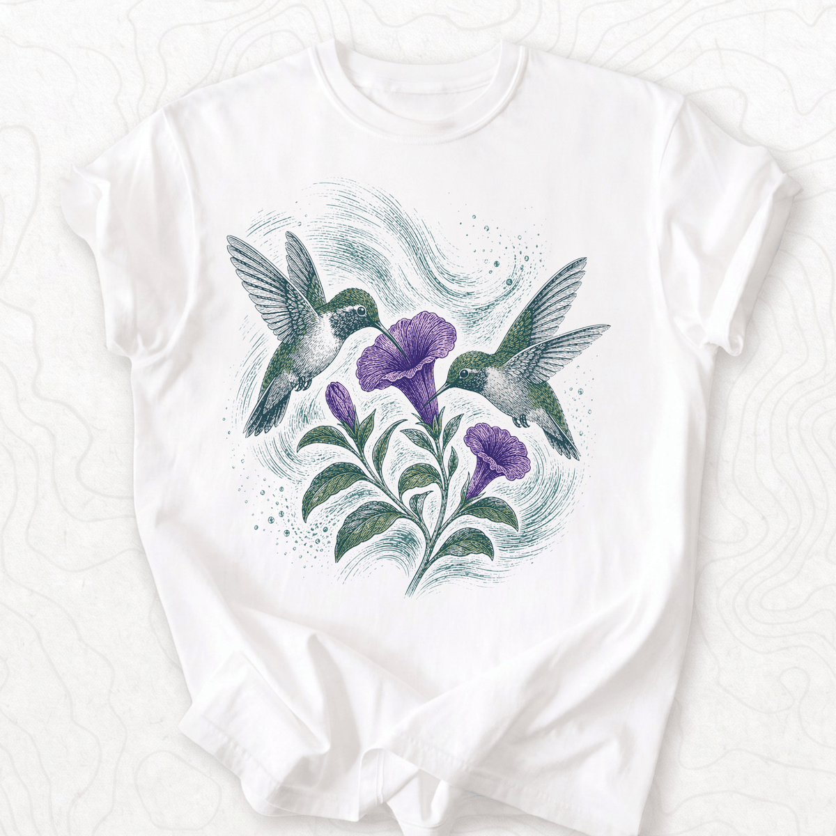 Hummingbird Flowers T-shirt