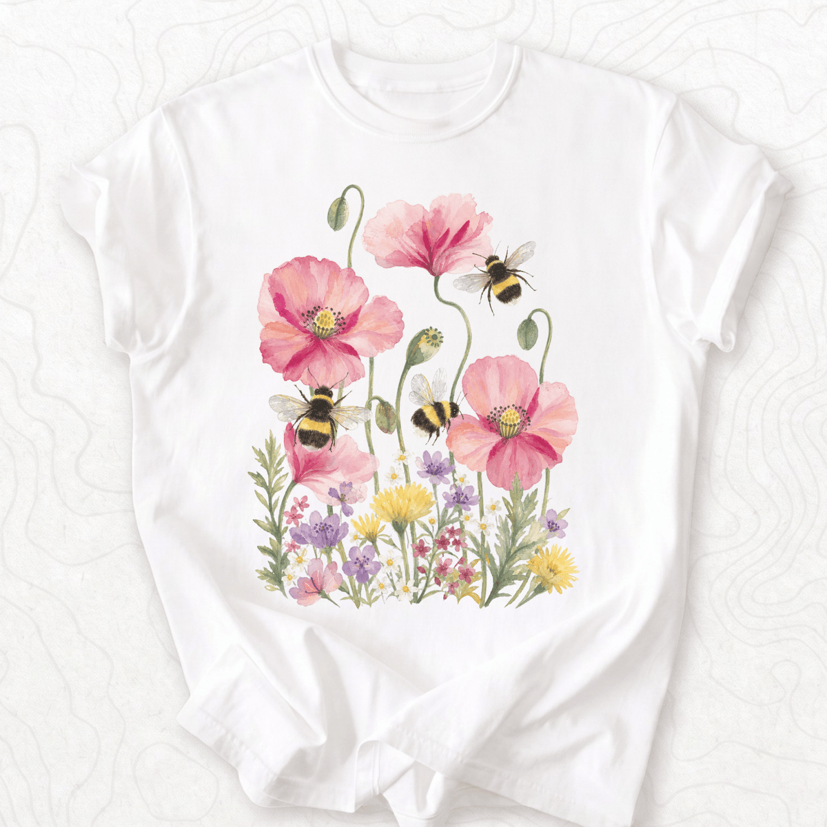 Bee Flower Garden T-shirt