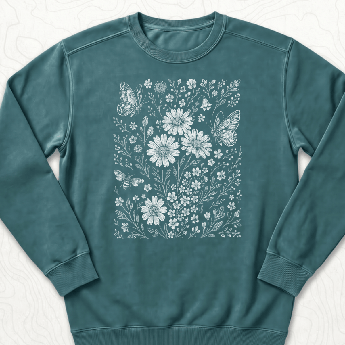 Wildflower Butterflies Sweatshirt