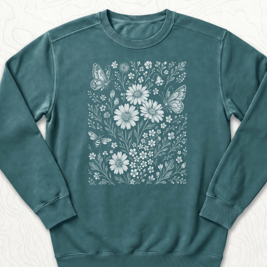 Wildflower Butterflies Sweatshirt