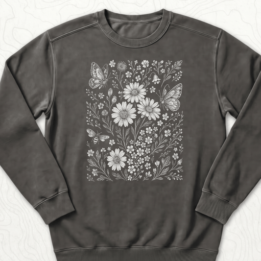 Wildflower Butterflies Sweatshirt