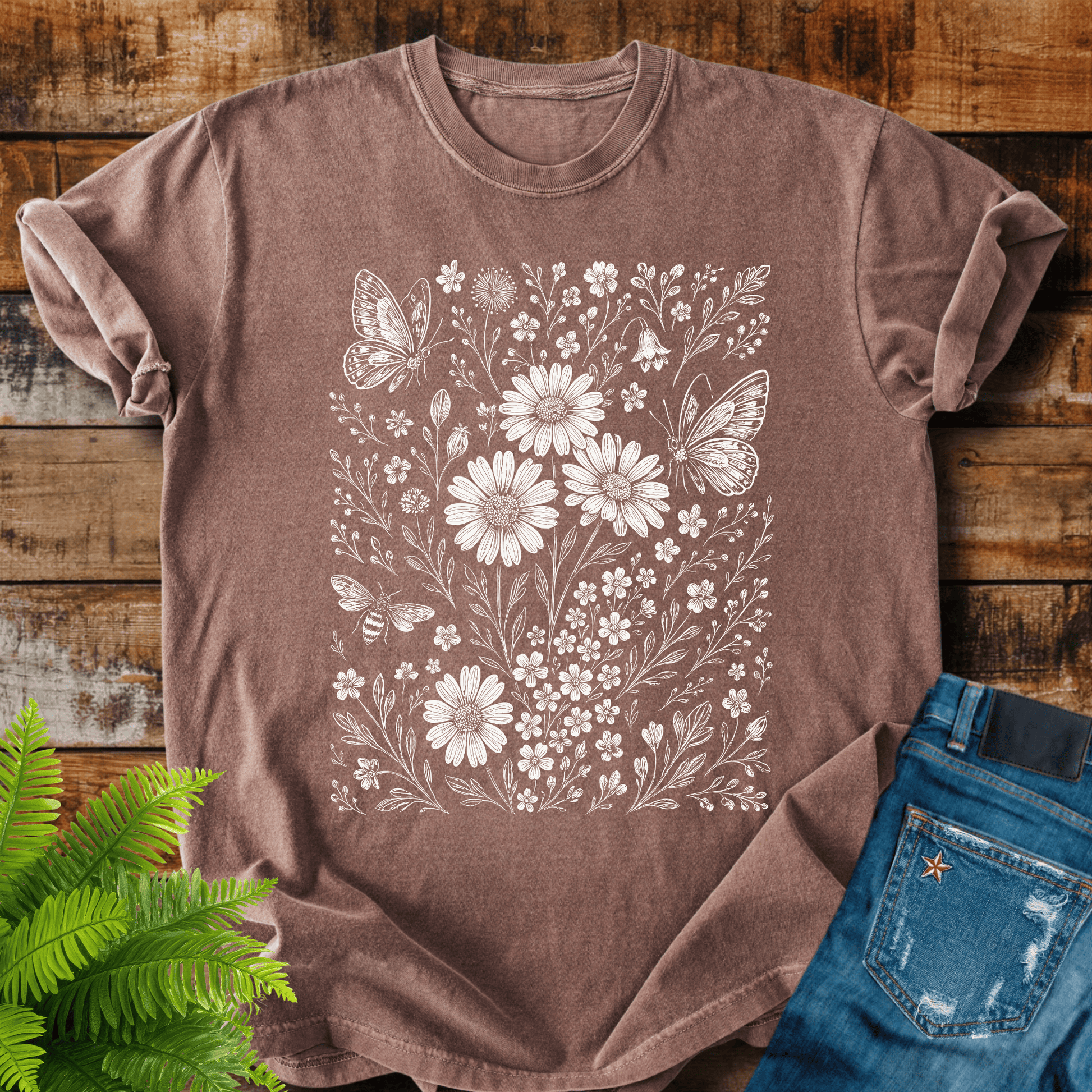 Wildflower Butterflies T-shirt