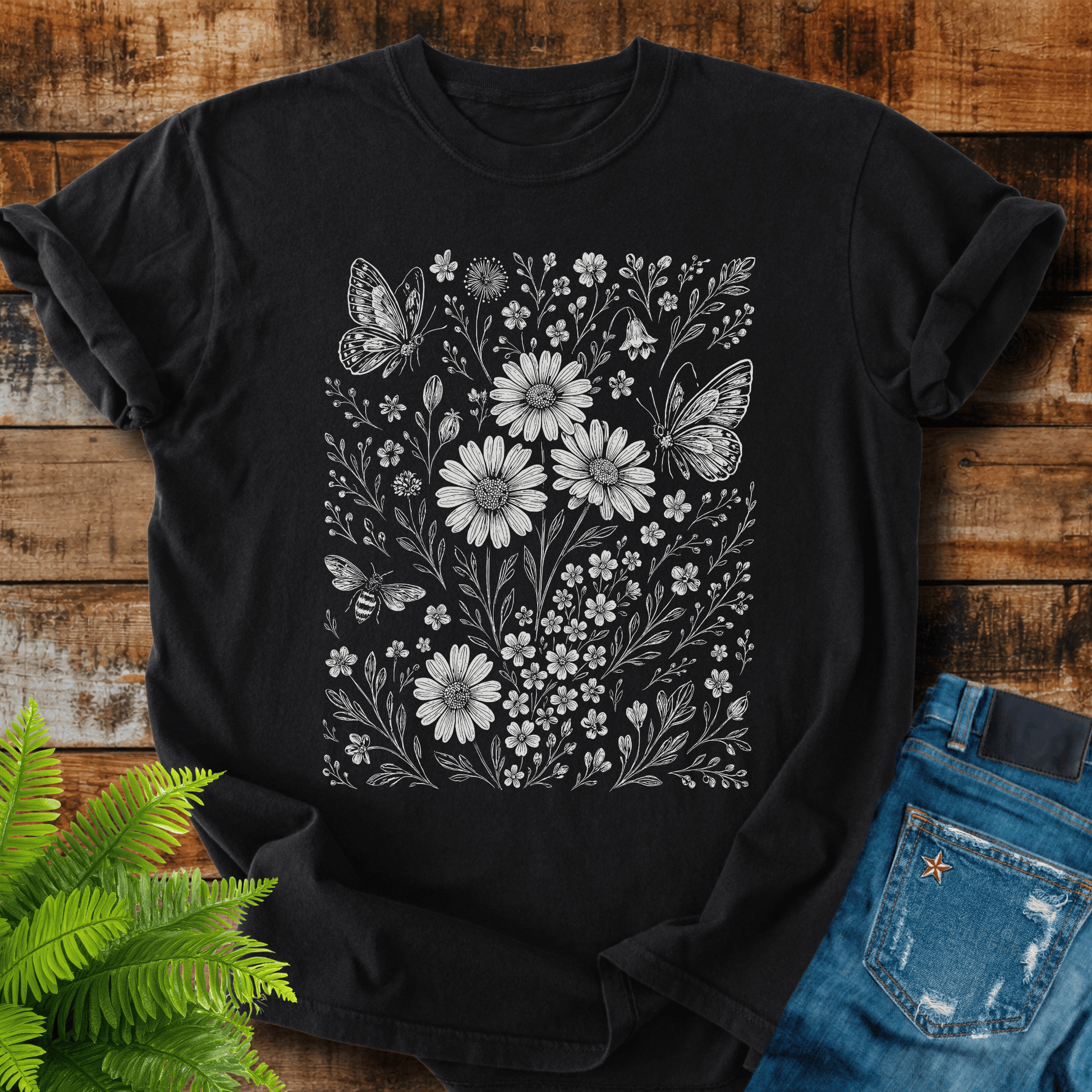 Wildflower Butterflies T-shirt