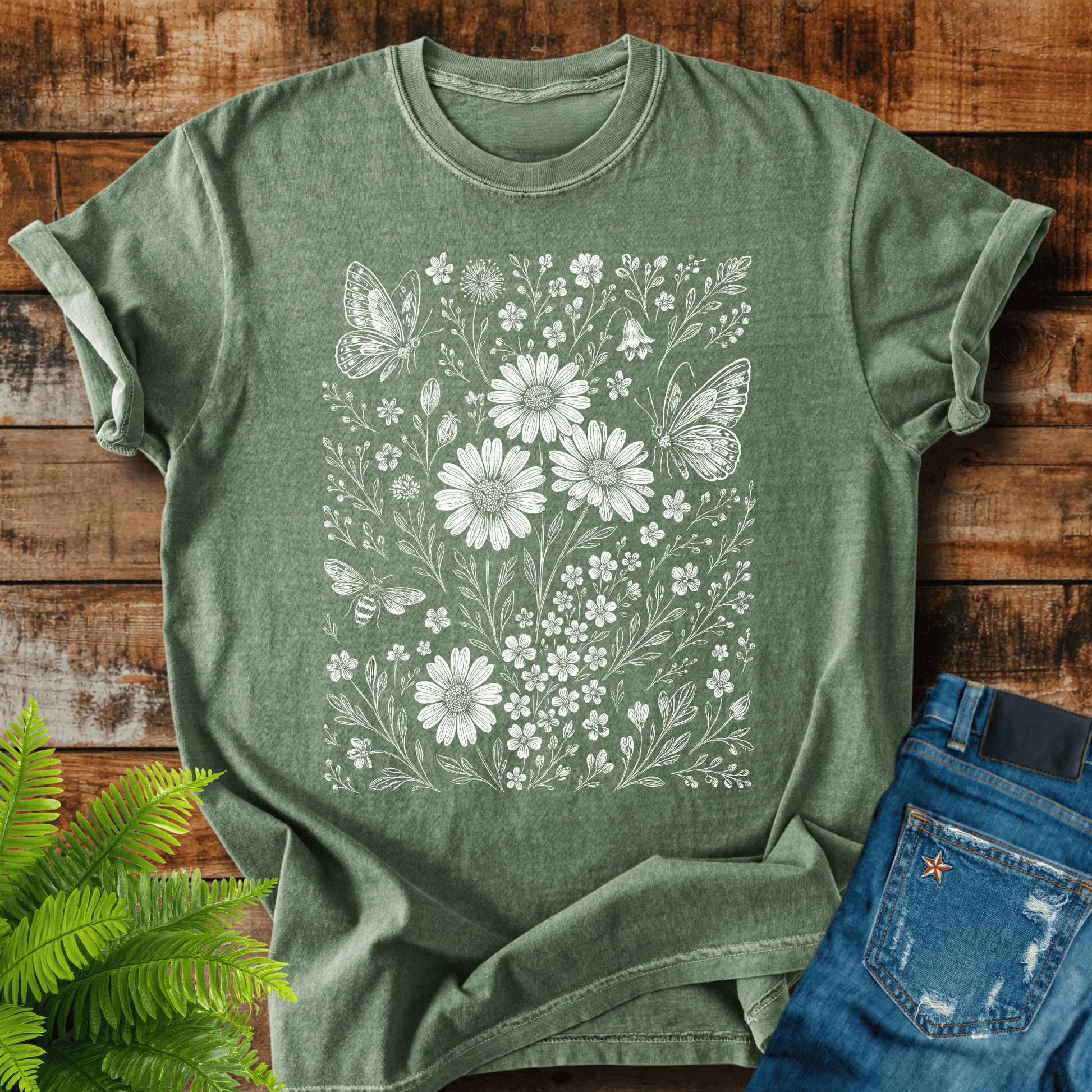 Wildflower Butterflies T-shirt