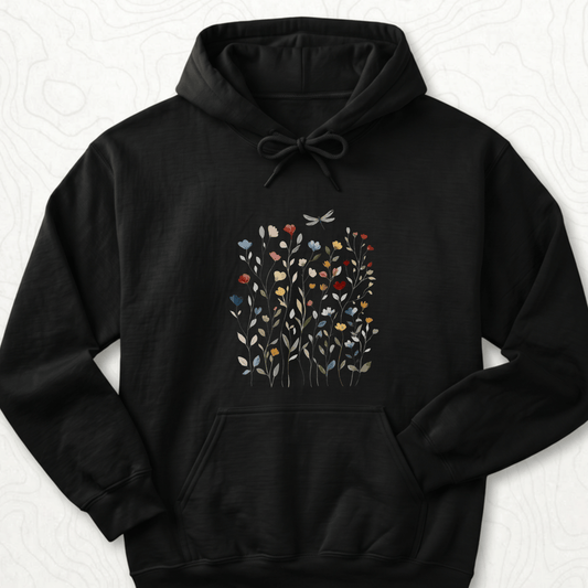 Wildflower Dragonfly Hoodie