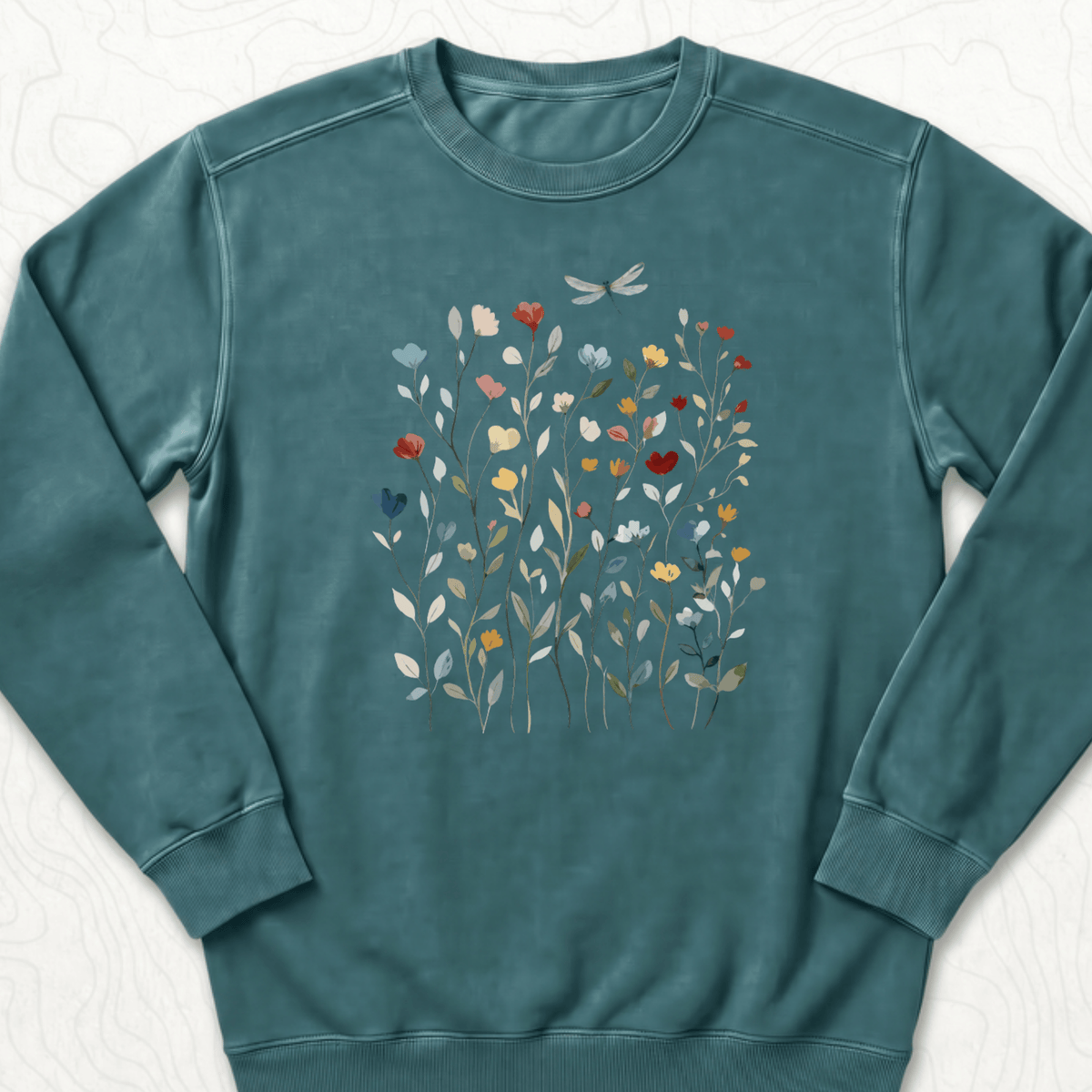 Wildflower Dragonfly Sweatshirt