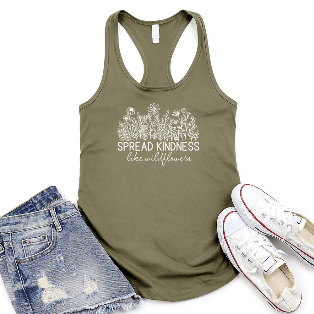Wildflower Kindness Women's Racerback Tank Top