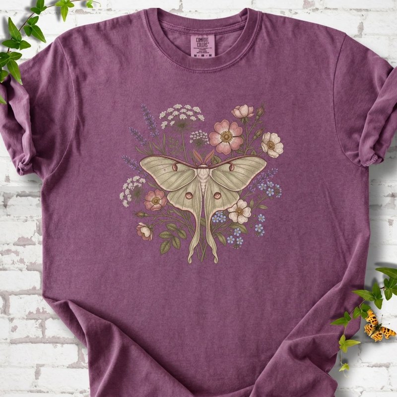 Wildflower Luna Moth T-Shirt