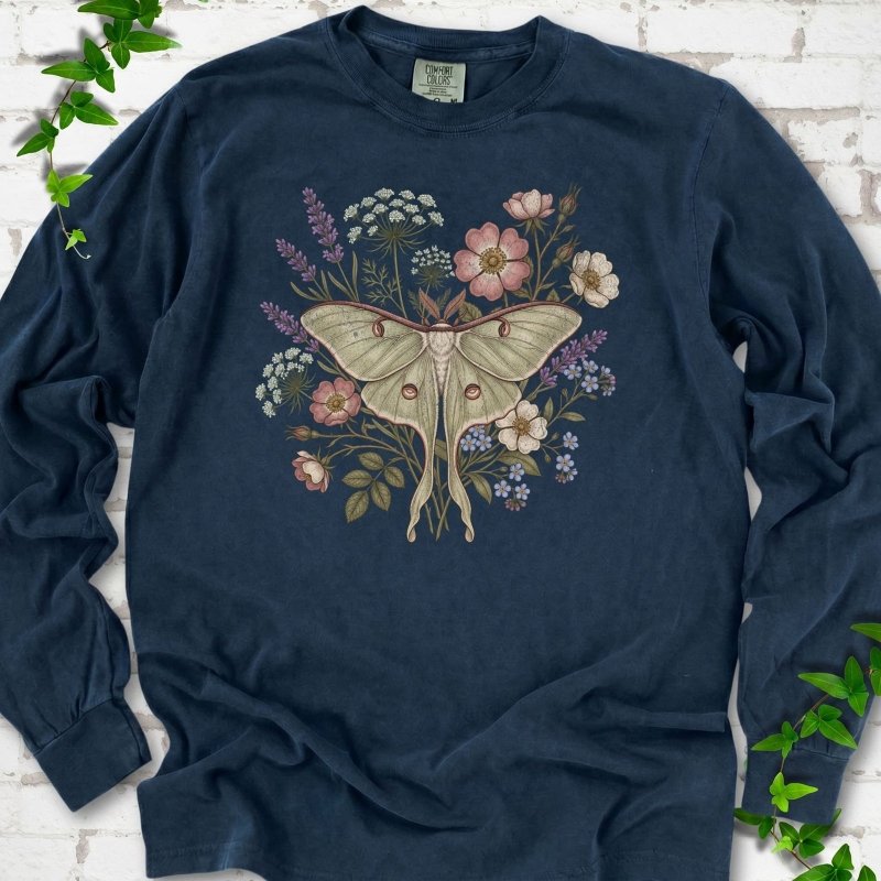 Wildflower Luna Moth LS T-Shirt